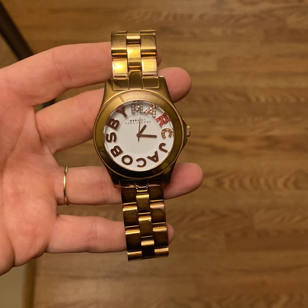 Marc jacobs ross gold watch